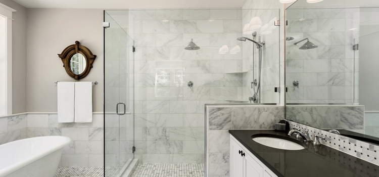 bathroom shower door installation in Carson
