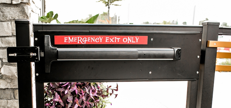 emergency push bar installation in Carson